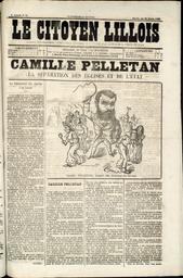 Le Vrai lillois. Edition du dimanche 21 mars 1886 | 