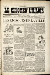 Le Vrai lillois. Edition du dimanche 9 mai 1886 | 