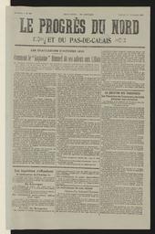 Le Progrès du Nord. Edition du vendredi 15 novembre 1918 | 