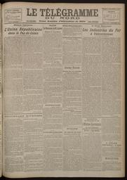 Le Télégramme du Nord. Edition du samedi 8 novembre 1919 | 