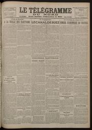 Le Télégramme du Nord. Edition du mercredi 12 novembre 1919 | 