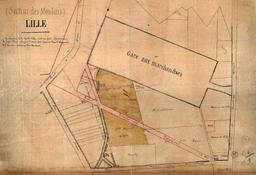 Agrandissement de Lille, percement de rues, plans partiels, promenades
