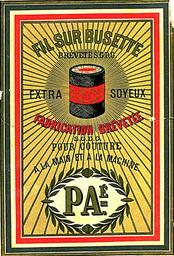 Fil sur busette extra soyeux : fabrication brevetée pour couture à la main et à la machine | P.Aé