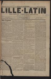 Lille-Latin : journal des étudiants paraissant tous les mercredis
