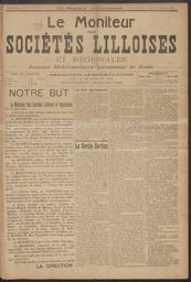 Le Moniteur des Sociétés lilloises et régionales : journal hebdomadaire paraissant le jeudi