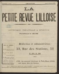 La Petite revue lilloise, artistique, théâtrale et sportive