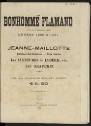 Le Bonhomme Flamand. : journal illustré des Flandres et de l'Artois, littérature, commercial, financier, de modes, d'hygiéne et de renseignements régionaux
