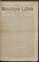 Le Moustique lillois : journal de Lille et de la région du Nord / Gérant : J. Plez