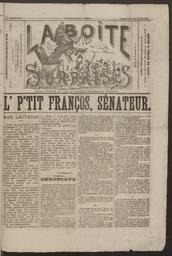 La Boite à surprises : journal satirique de Lille et environs paraissant le Dimanche