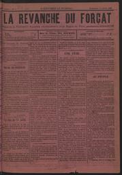 La Revanche du Forçat / organe de la Fédération socialiste révolutionnaire de la région du Nord