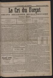 Le Cri du forçat : organe socialiste révolutionnaire paraissant le dimanche
