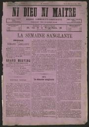 Ni dieu ni maître : organe communiste anarchiste paraissant tous les quinze (huit) jours