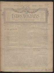 Echos Mondains : organe des relations mondaines de la région du Nord : journal littéraire, artistique et de sport