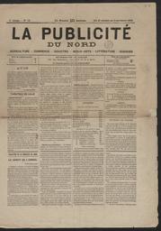 La Publicité du Nord : agriculture, commerce, industrie, beaux-arts, littéraire, sciences