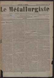 Le Métallurgiste : Organe des Chambres syndicales ouvrières de la métallurgie