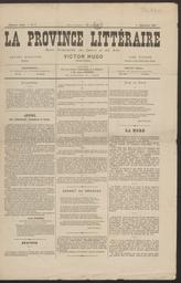 La province littéraire : revue hebdomadaire des lettres et des arts