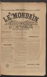 Le Mondain : littérature, humour, théâtres, concerts, turf, yachting-rowing, tir aux pigeons, vénerie, arts