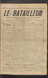 Le Batailleur : journal hebdomadaire du Nord et du Pas-de-Calais,absolument indépendant.