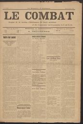 Le Combat : organe de la section d'Hellemmes du Parti socialiste et des communes environnantes