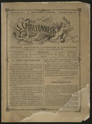 Le Carillonneur : journal satirique, littéraire et financier