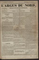 L'argus du Nord : feuille politique et littéraire
