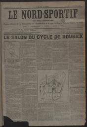 Le Nord-Sportif : organe illustré de la vélocipédie, de l'automobile et de tous les sports dans la région du Nord : Nord. Pas-de-Calais. Somme. Aisne. Oise
