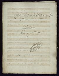 Simphonie périodique à deux violons alto et basse deux hautbois deux cors composée par Ditters