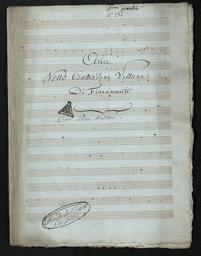 Aria // nelle cantatrici villane // di Foravanti // D'un padre traditore