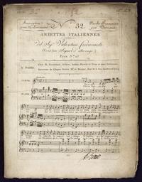 N° 32 paroles françaises par Desriaux ariettes italiennes del Sigr Valentino Fioravanti. Aria (Un Signore d'alto rango)... [Arrangé pour le piano forte par L. Adam]