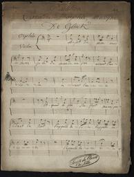 Partition // Cavatine D'Orphée, musique // De Gluck