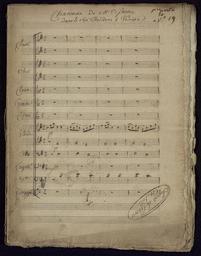 Chaconne de Mr Gossec // dans le Roi Théodore à Venise