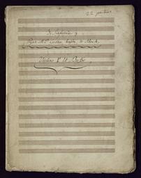 Trois symphonies à deux violons alto et basse, deux hautbois deux cors et basson... composées par Mrs Gossec, Haydn et Bach