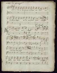 Page 20 // ariette de Panurge Pour un Dessus // qu'ici l'on a de peine // violino Primo