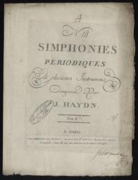 N° 14 simphonies périodiques à plusieurs instrumens composées par J. Haydn