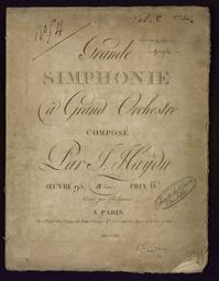 Grande simphonie à grand Orchestre composé par J. Haydn œuvre 95 3e livre