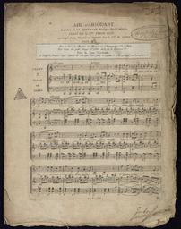 Duo d'Ariodant chanté par le C. Gavaudan et la C.e Armand. Paroles de C. Hoffman, musique du C. Méhul. Arrangé pour piano ou harpe par Hyacinte Jadin