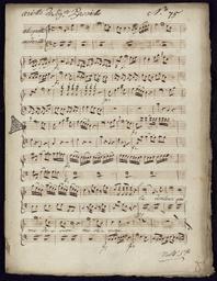 La douleur qui me dévore // ariette de Paisiello // violino primo