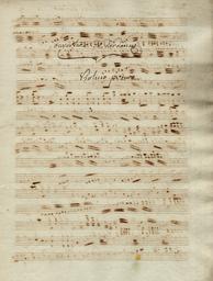 Ouverture de Dardanus // Violino primo