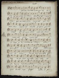 Hautte contre // ariette d'iphigénie en aulide // Calcas d'un trait mortel percé // violino primo