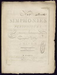N° 27 simphonies périodiques à plusieurs instruments composées par J. Haydn