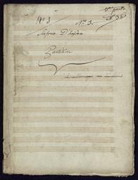 N° 3 simphonie périodique à deux violons alto et basse deux haubois deux cors composée par J. Haydn