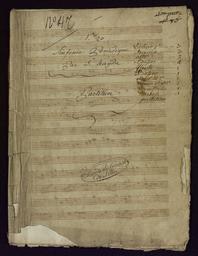 N° 20 // simphonie périodique // par Haydn // Partition