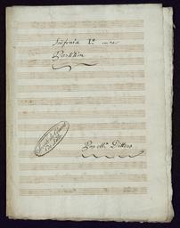 Sinfonia la en ré // Partition // Par Mr Ditters