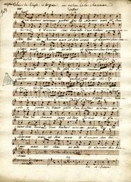 Chaconne chœur, et ariette // du Temple de la gloire // chœur du bonheur nouveau