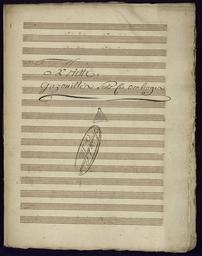 Gazouillés sous les ombrages // Ariette de dessus // Par Mr...