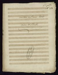 Ouverture de l'Amour soldat, opéra bouffon