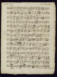 Ariette de Sara opéra en 2 actes // Pour un Dessus // composé par Mr Petelard L'ainé
