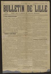 Le Bulletin de Lille : publié sous le contrôle de l'autorité allemande / gérant : Paul Cornille