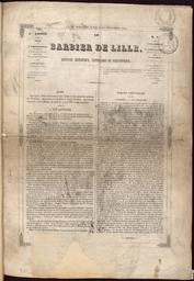 Le Barbier de Lille : journal artistique, littéraire et scientifique. / [gérant Alphonse Bianchi]