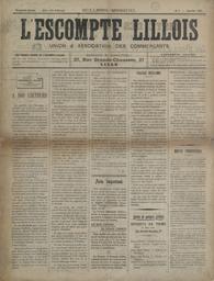 L'Escompte lillois : union et association des commerçants